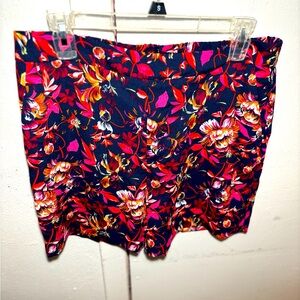 Halogen Tropical Floral Pull On Shorts